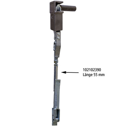 Turnbuckle H10 G/H11, length 55 mm, galvanised stl.