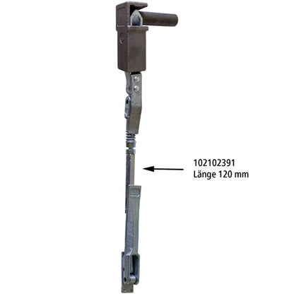 Turnbuckle H10 G/H11, length 120 mm, galvanised stl.