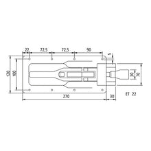Clamping lock/installation clamping lock H 206 N - LF, galv.
