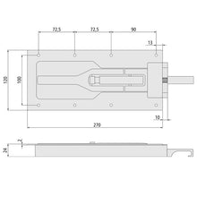 Built-in clamping lock H 207, with lift-out function
