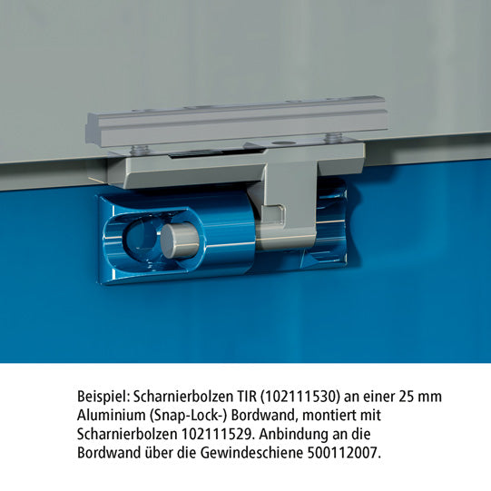 Hinge pin, TIR, galvanised