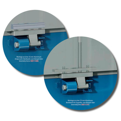 Hinge pin, H871-K/24, tie rod hole M12, galvanised