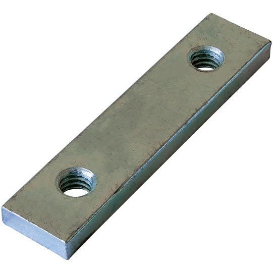 Threaded plate H871 KL, galvanised stl., hole spacing 50 mm