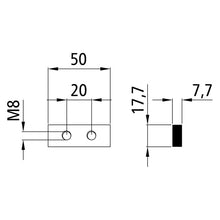 Threaded plate HKG, galvanised stl.