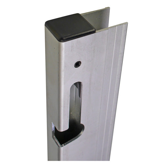 Ctrholder f. lock H400, 411 mm, R, anodised aluminium