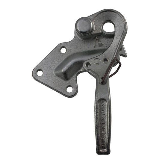 tipper fastener 3822, L, galvanised stl., w/ spring catch