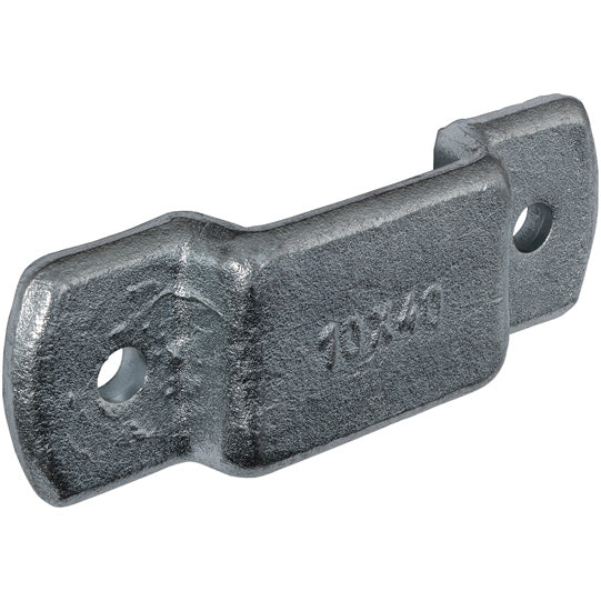 Pylväskannatin, 10 x 40 mm, alasvedettävä, sinkitty teräs.