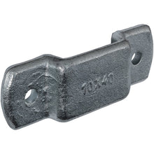 Stanchion holder, 10 x 40 mm, drop-f.ged, galvanised stl.