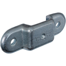 Stanchion holder, 13 x 40 mm, drop-f.ged, galvanised stl.