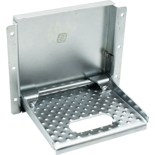 Built-in folding steps, tread approx. 145 x 115 mm, galvanised