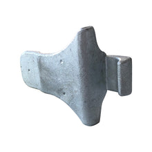 PWP screw-on hook, angled design, hot-dip galvanized