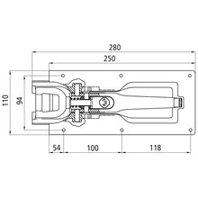 PWP cam lock with short engagement eyelet, aluminum/steel