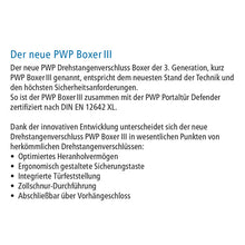 PWP hook Boxer III, stl. hot-dip galvanized, f. espagnolette Ø1