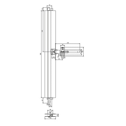 PWP closure container, 400 mm, A dimension 225 mm, raw