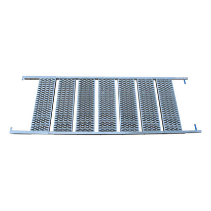 PWP pull-out staircase, 7 steps, hot-dip galvanised stl., L 247