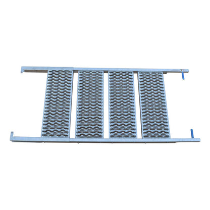 PWP pull-out staircase, 4 steps, hot-dip galvanised stl., L 161
