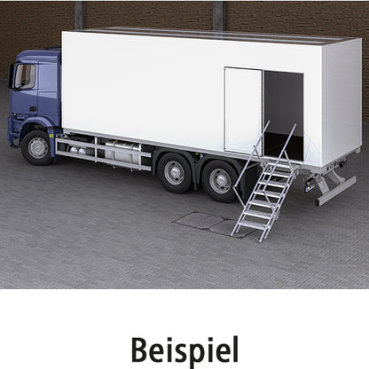 PWP Stairs extendable, 6 steps, steel fireproof