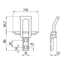 Loop holder, hot-dip galvanized, 2 060 048