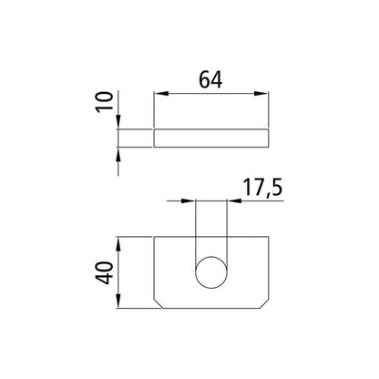 PWP support disc, stl. hot-dip galvanized