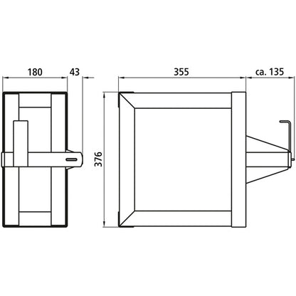 PWP canister holder f. 1 x 20 litre canister