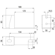 PWP bridge f. MB-Sprint./VW Crafter,fire-galvanised,125mm