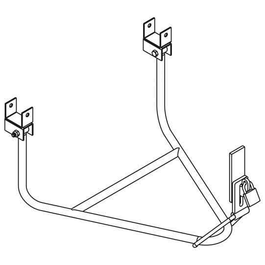 PWP spare wheel holder type 89, 580-680 mm