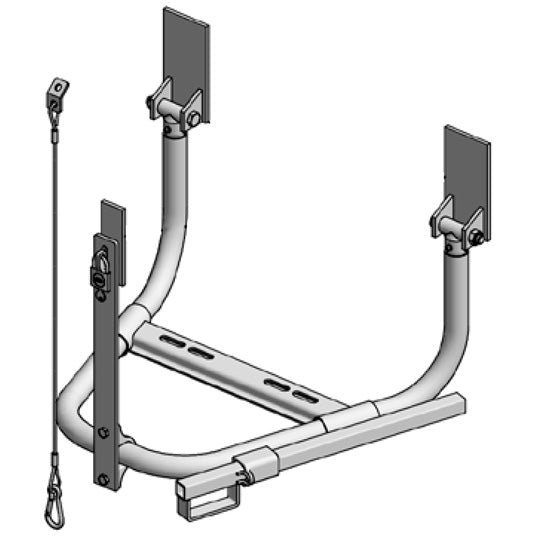 PWP spare wheel holder type 89, 900- 980 mm