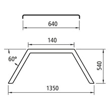 Aluminum mudguard - type 135.64/version RA