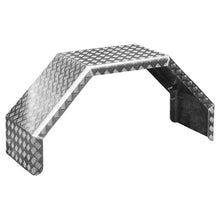 Mudguard QA 135.45, chequer plate 3/5, 450 × 1350 × 620 mm