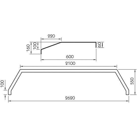 Mudguards, aluminum, type 262.60, QAS version