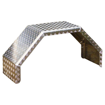 Mudguard QA 135.67, checker plate 3/5 mm, 670 × 1350 × 620 mm