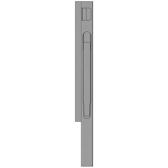 K20 Front corner pillar, right, anodized aluminium, 400 mm