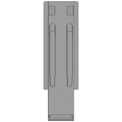 K20 centre pillar, stl., black KTL, 400 mm nominal height