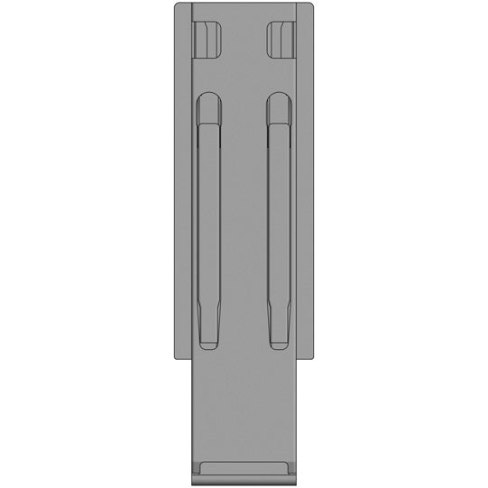 K20 keskipilari, anodisoitu alumiini, 400 mm, ilman kiinnitystä