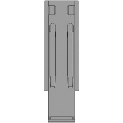 K20 keskipilari, anodisoitu alumiini, 400 mm, ilman kiinnitystä