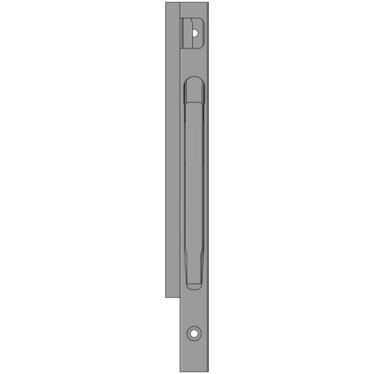 K20 front corner stanchion, R, anodised aluminium, 400mm, screw