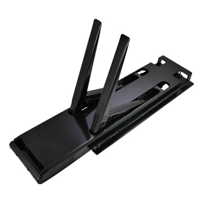 K20 Takakulmapylväs, oikea, terästä KTL, 400 mm, lukolla, DV