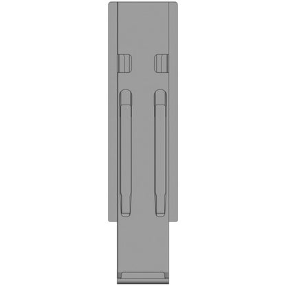 K20 centre pillar, stl., black KTL, 500 mm, w/out holder
