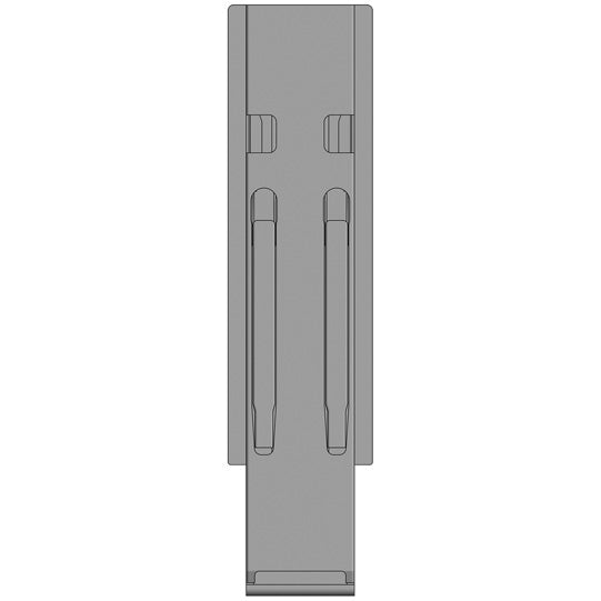 K20 central pillar, anodized aluminium, 500 mm, without mount