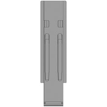 K20 central pillar, anodized aluminium, 500 mm, without mount