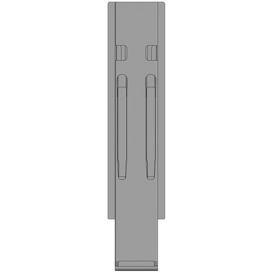 K20 centre pillar, stl., black KTL, 600 mm, w/out holder