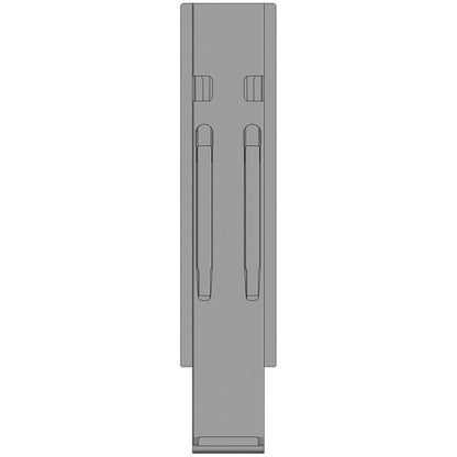 K20 centre pillar, stl., black KTL, 600 mm, w/out holder