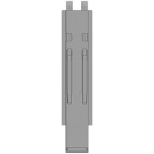 K20 centre pillar, stl., black KTL, 600 mm, w/ holder