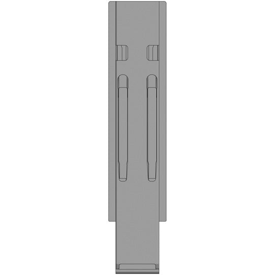 K20 central pillar, anodized aluminium, 600 mm, without mount