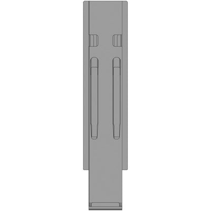 K20 central pillar, anodized aluminium, 600 mm, without mount