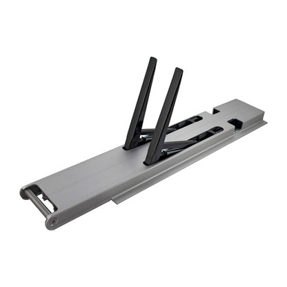 K20 central pillar, anodized aluminium, 600 mm, with holder