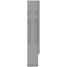 K20 Rear corner stanchion, R, stl. KTL, 600 mm, w.lock,DV