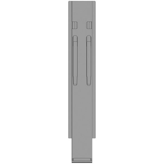 K20 centre pillar, stl., black KTL, 800 mm, TIR, w/out holder