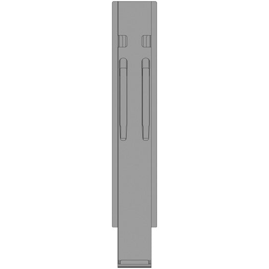 K20 central pillar, anodized aluminium, 800 mm, TIR, w/o mnt