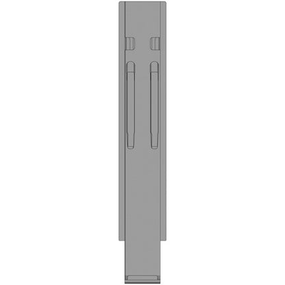 K20 central pillar, anodized aluminium, 800 mm, TIR, w/o mnt